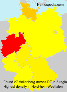 Surname Vollenberg in Germany Surname Vollenberg in Germany