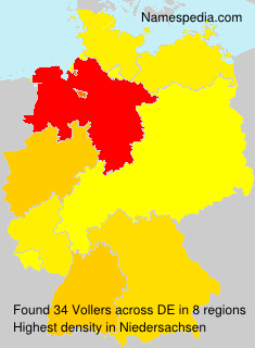 Surname Vollers in Germany Surname Vollers in Germany