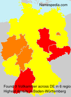 Surname Vollkammer in Germany Surname Vollkammer in Germany