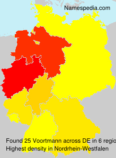 Surname Voortmann in Germany Surname Voortmann in Germany