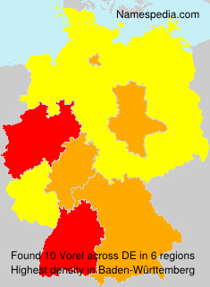 Surname Vorel in Germany Surname Vorel in Germany