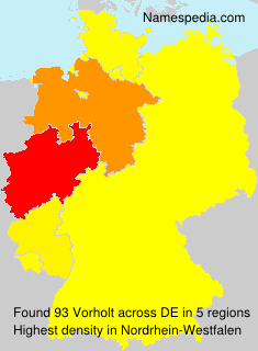 Surname Vorholt in Germany Surname Vorholt in Germany