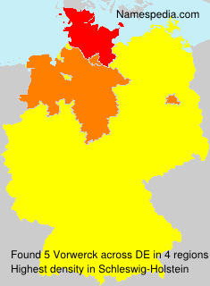 Surname Vorwerck in Germany Surname Vorwerck in Germany