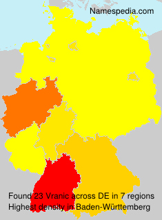 Surname Vranic in Germany Surname Vranic in Germany