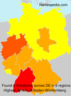 Surname Vranjkovic in Germany Surname Vranjkovic in Germany