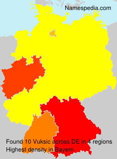 Surname Vuksic in Germany Surname Vuksic in Germany
