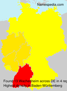 Surname Wachenheim in Germany Surname Wachenheim in Germany
