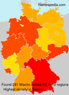 Surname Wachs in Germany Surname Wachs in Germany