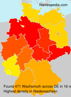 Surname Wachsmuth in Germany Surname Wachsmuth in Germany