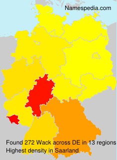Surname Wack in Germany Surname Wack in Germany