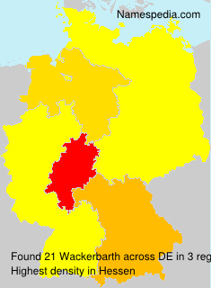 Surname Wackerbarth in Germany Surname Wackerbarth in Germany