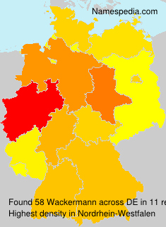 Surname Wackermann in Germany Surname Wackermann in Germany