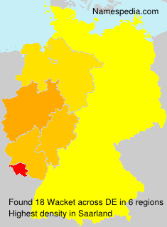 Surname Wacket in Germany Surname Wacket in Germany