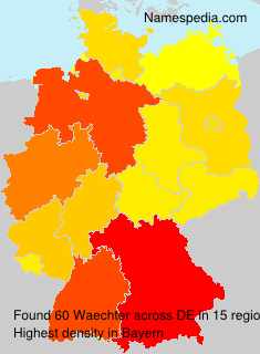 Surname Waechter in Germany Surname Waechter in Germany