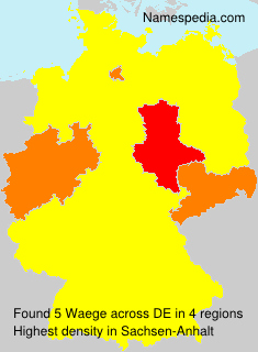 Surname Waege in Germany Surname Waege in Germany