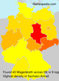 Surname Wagenbreth in Germany Surname Wagenbreth in Germany