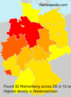 Surname Wahrenberg in Germany Surname Wahrenberg in Germany