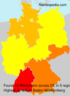 Surname Waitzmann in Germany Surname Waitzmann in Germany