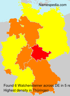 Surname Walchensteiner in Germany Surname Walchensteiner in Germany