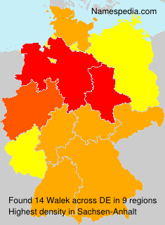 Surname Walek in Germany Surname Walek in Germany