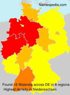 Surname Walenda in Germany Surname Walenda in Germany