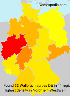 Surname Wallbruch in Germany Surname Wallbruch in Germany