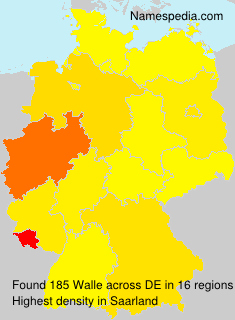 Surname Walle in Germany Surname Walle in Germany