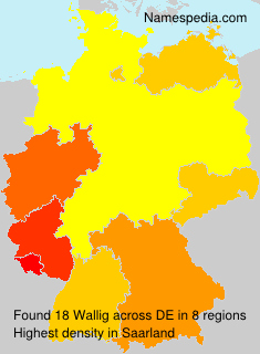 Surname Wallig in Germany Surname Wallig in Germany