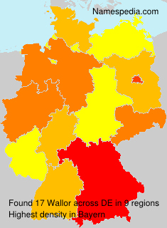 Surname Wallor in Germany Surname Wallor in Germany