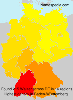 Surname Walzer in Germany Surname Walzer in Germany