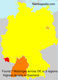Surname Walzinger in Germany Surname Walzinger in Germany