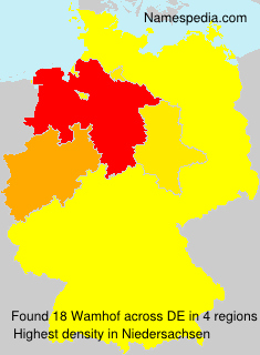Surname Wamhof in Germany Surname Wamhof in Germany