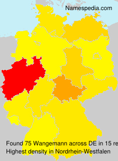 Surname Wangemann in Germany Surname Wangemann in Germany