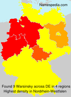 Surname Warsinsky in Germany Surname Warsinsky in Germany