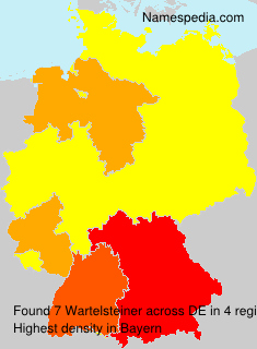 Surname Wartelsteiner in Germany Surname Wartelsteiner in Germany