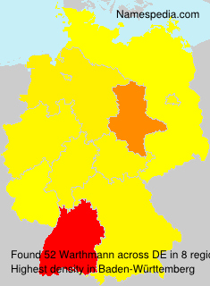 Surname Warthmann in Germany Surname Warthmann in Germany