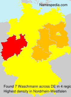 Surname Waschmann in Germany Surname Waschmann in Germany