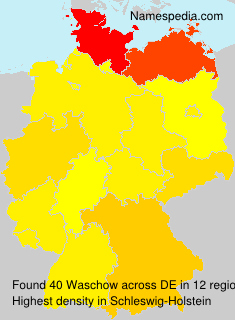 Surname Waschow in Germany Surname Waschow in Germany