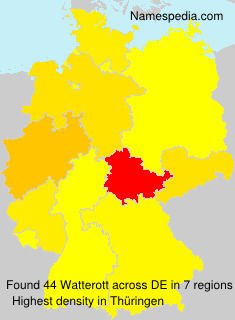 Surname Watterott in Germany Surname Watterott in Germany