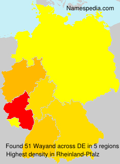 Surname Wayand in Germany Surname Wayand in Germany