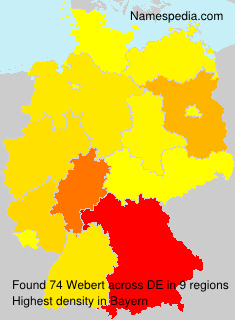 Surname Webert in Germany Surname Webert in Germany