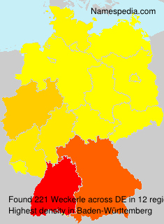 Surname Weckerle in Germany Surname Weckerle in Germany