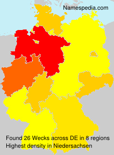 Surname Wecks in Germany Surname Wecks in Germany
