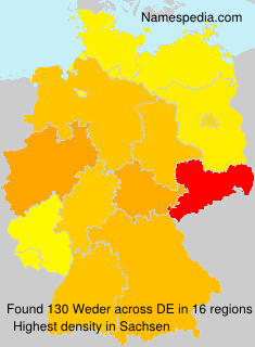 Surname Weder in Germany Surname Weder in Germany