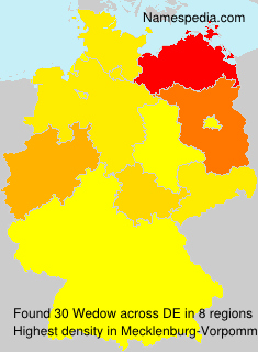 Surname Wedow in Germany Surname Wedow in Germany