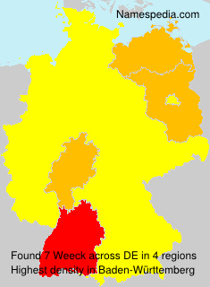 Surname Weeck in Germany Surname Weeck in Germany