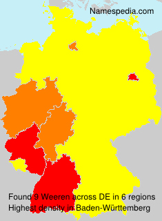 Surname Weeren in Germany Surname Weeren in Germany