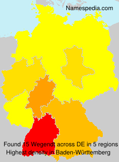 Surname Wegendt in Germany Surname Wegendt in Germany
