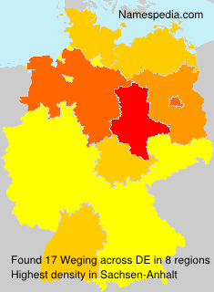 Surname Weging in Germany Surname Weging in Germany