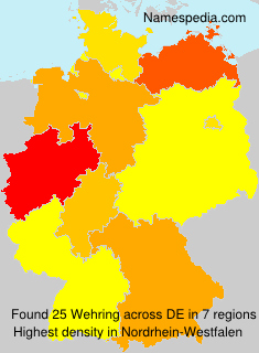 Surname Wehring in Germany Surname Wehring in Germany